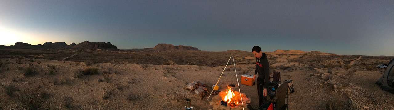 Sunrise cowboy breakfast