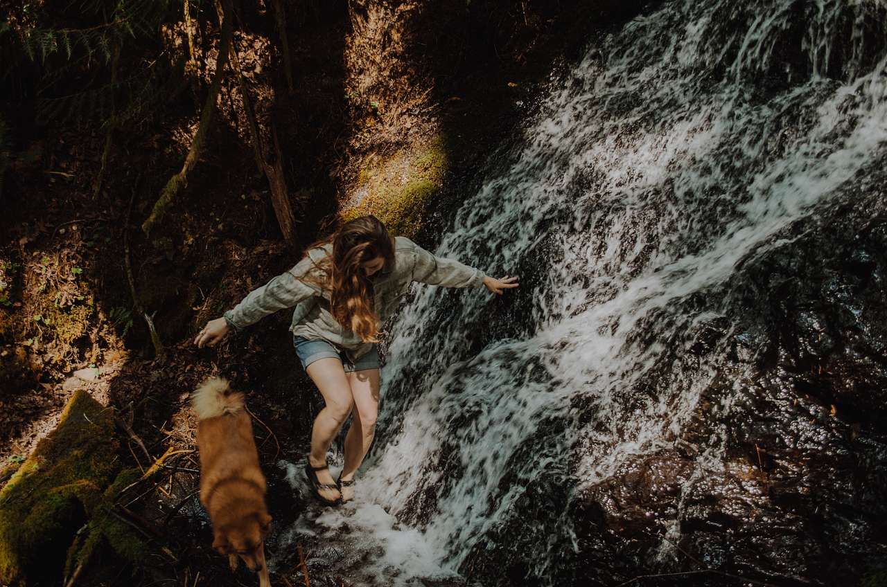 Dipped our feet in to escape the summer heat. 
