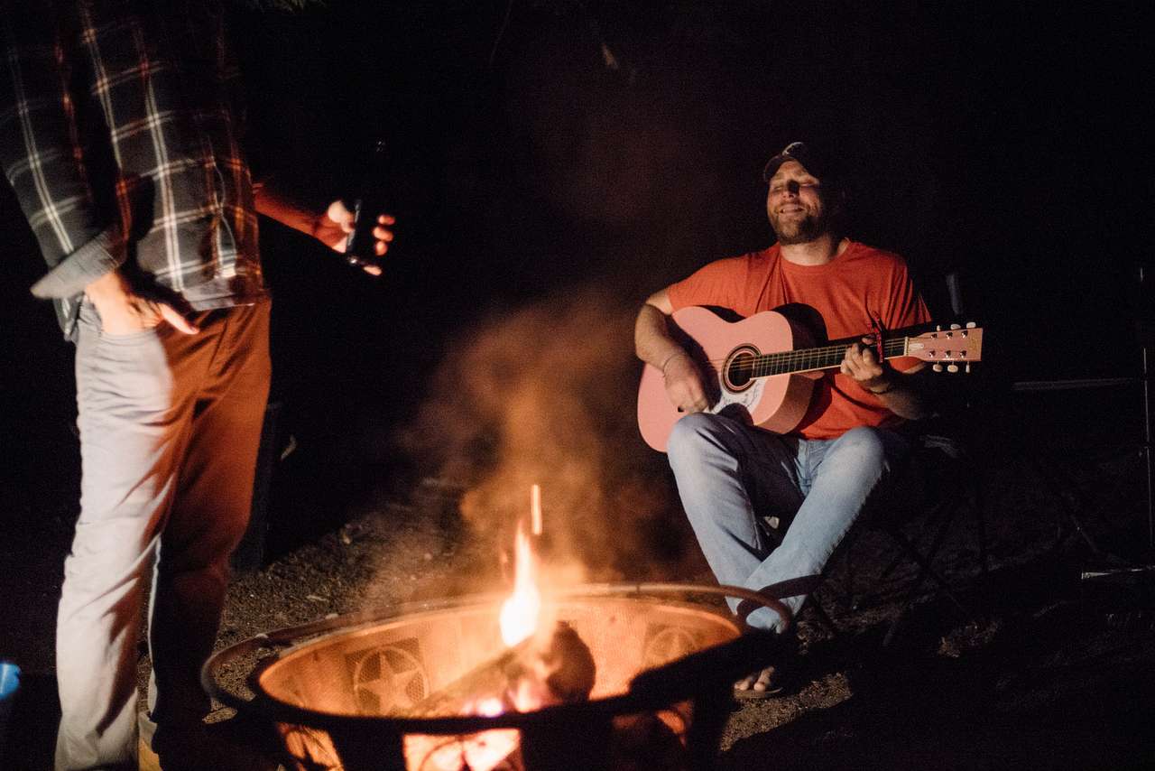 They also let us borrow a guitar. How awesome is that?