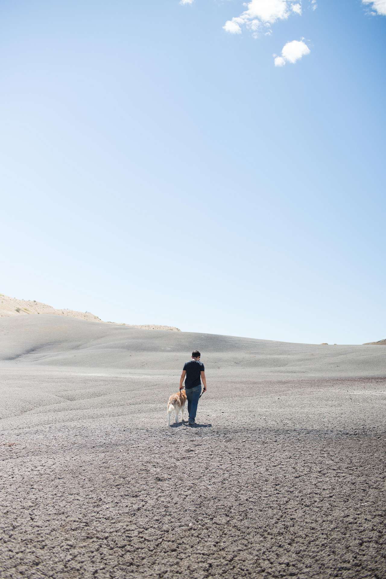 There are parts of the desert that are composed of ancient volcanic ash