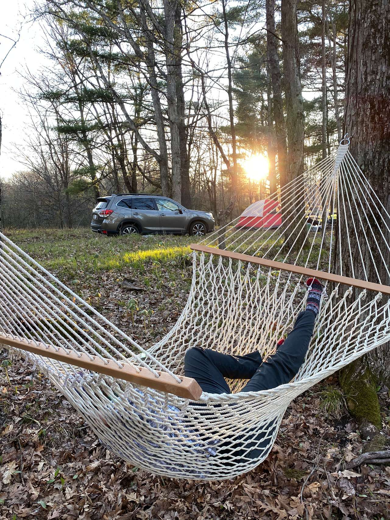 hammock provided by rob. be nice and don’t abuse his furniture. limit to one person at a time and be respectful 