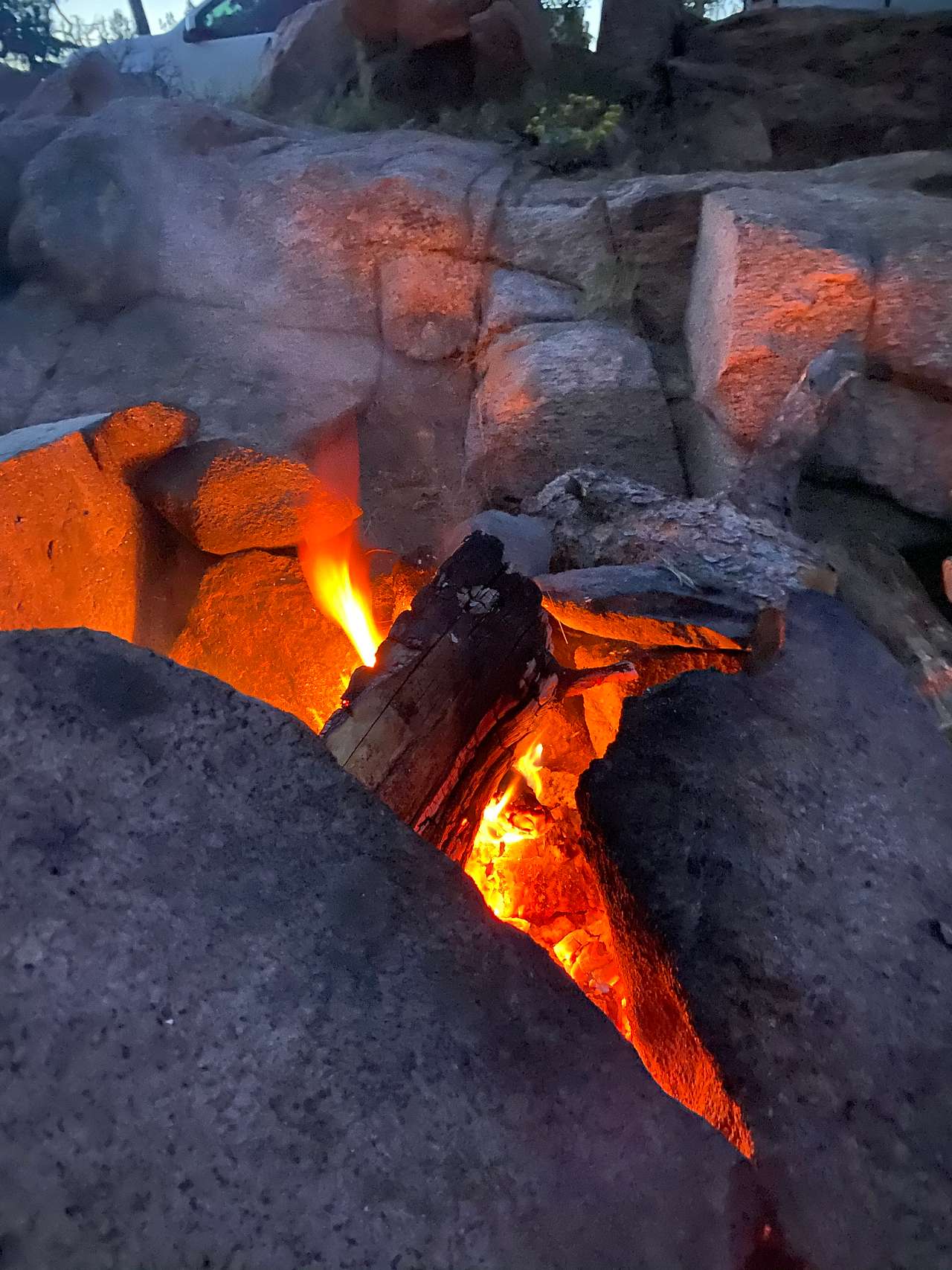 Evening fire