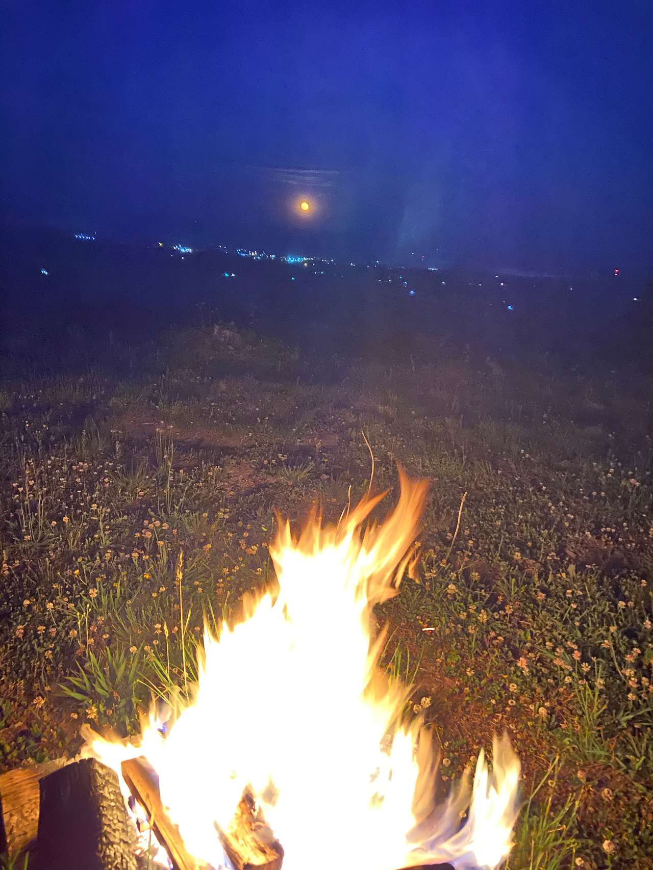 Fire with the moon