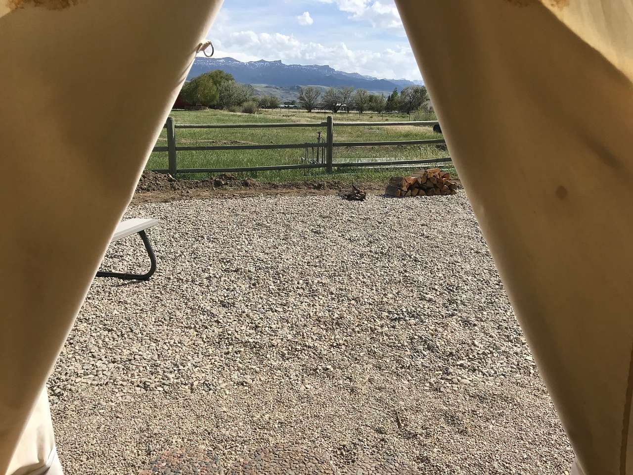 Tent view 
