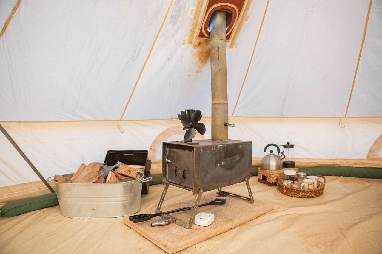 Beautiful wood burning stove!