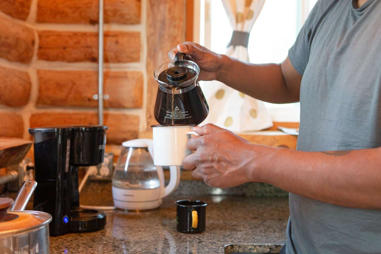 Morning coffee compliments of the host.