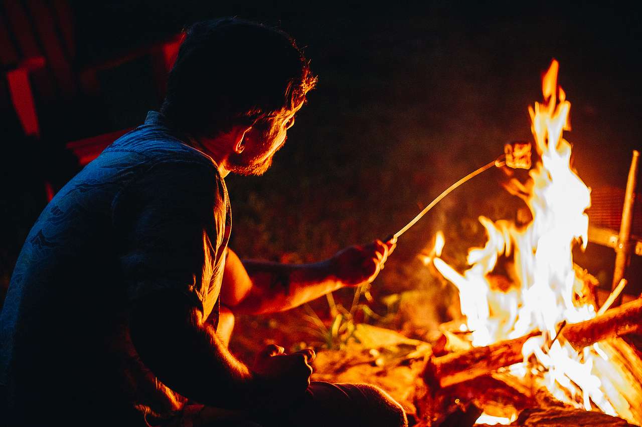 Roasting marshmallows! 