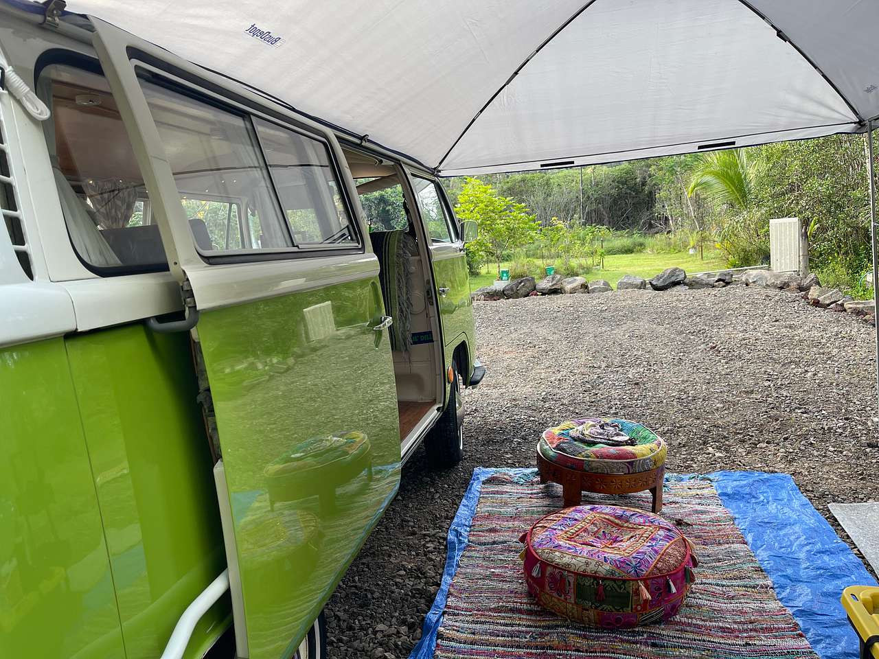 🌺 1968 VW Bus Stay in Hawaii - Hipcamp in Keaau, Hawaii