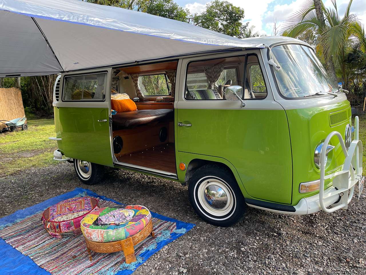 🌺 1968 VW Bus Stay in Hawaii - Hipcamp in Keaau, Hawaii