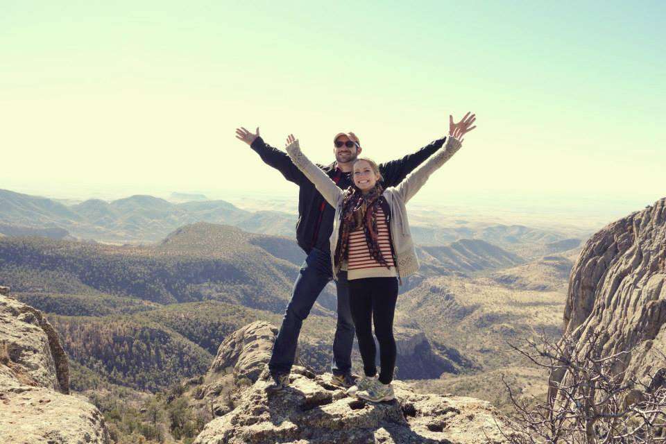 Taking in the view of the Davis Mountains