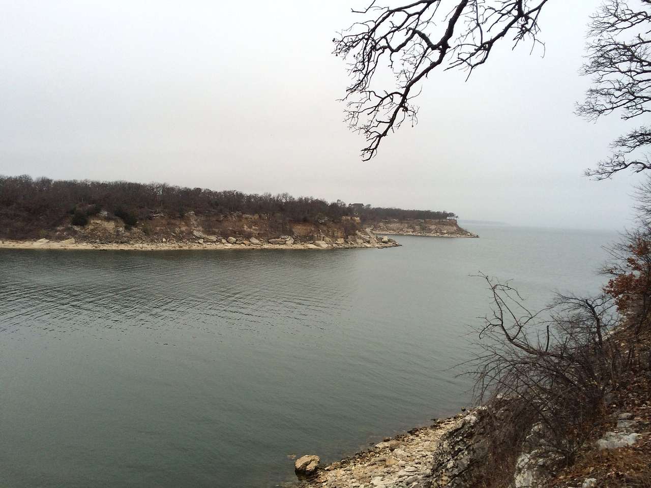 View from campsite at Elm Point.