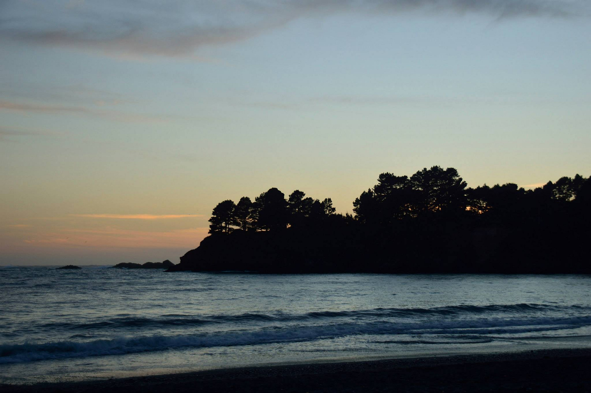 Sunset at Little River beach...minutes from camp