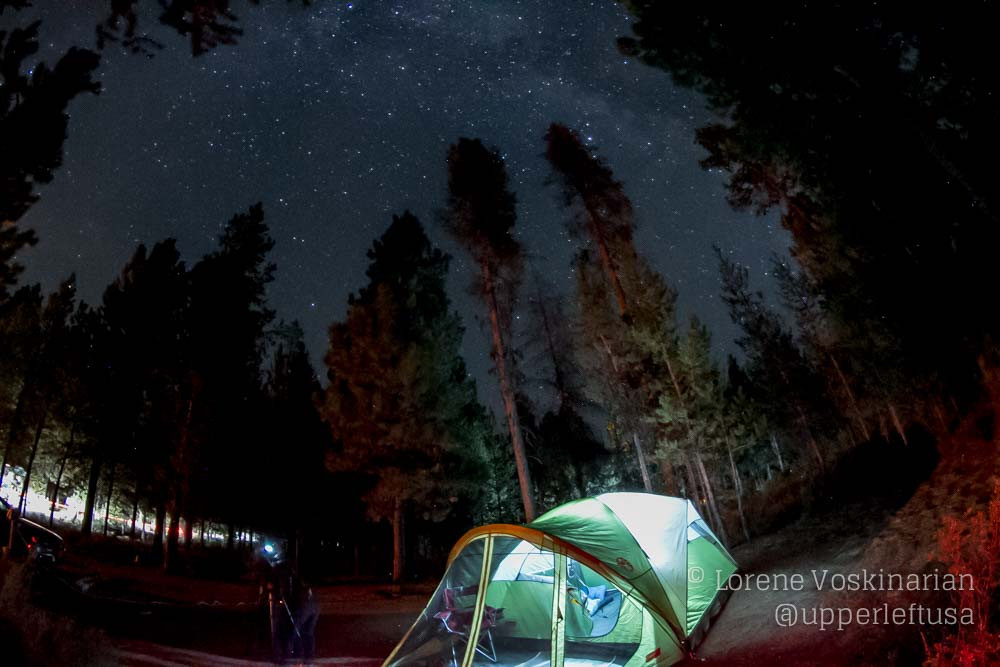 Camping under the stars