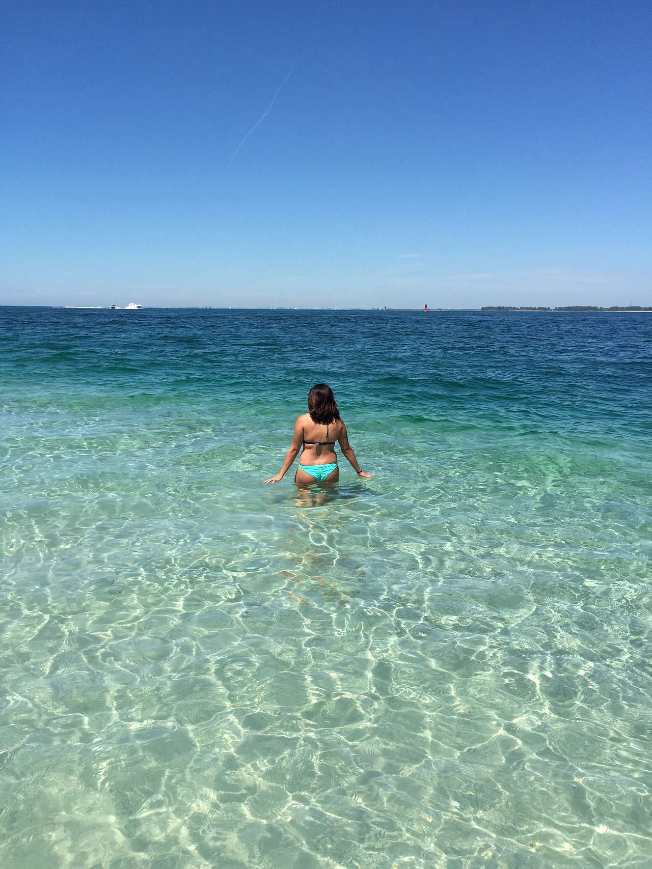 The waters are so beautiful at Fort Desoto.