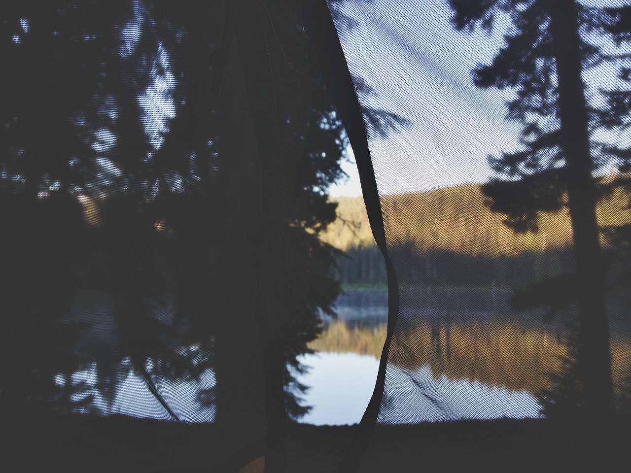Campsite on the water