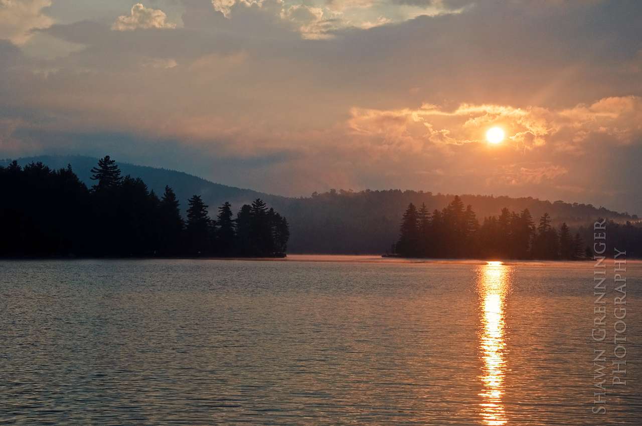 Sunrise over Forked Lake