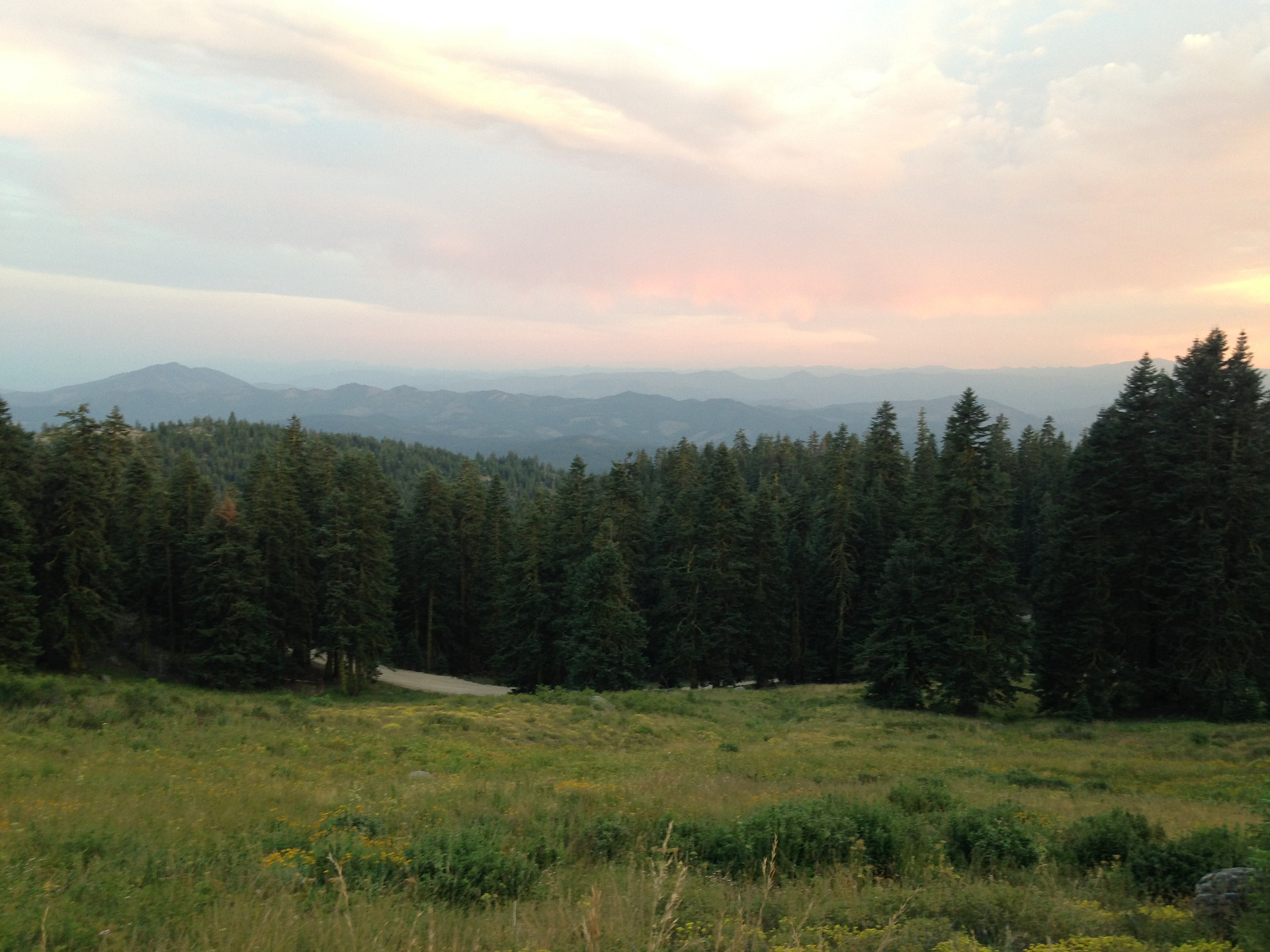 We walked about 1/2 mile up the road and saw this nice view. There are a couple of hiking trails accessible by foot from the campground. 