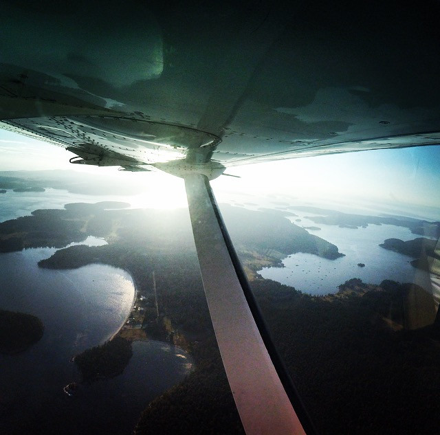 Take a sea plane into friday harbor and get a great view of the San Juan Islands