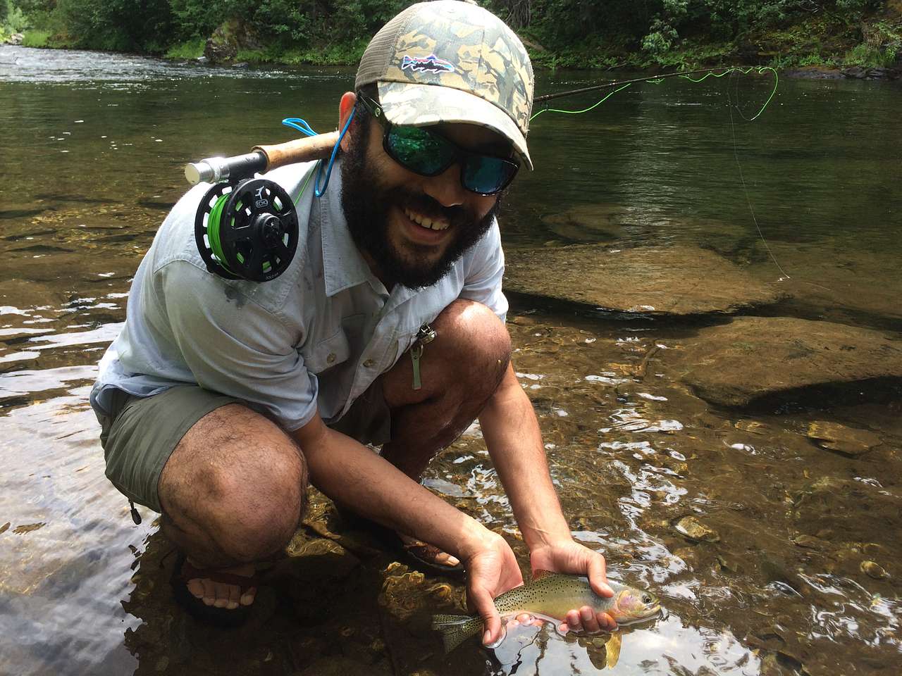 Small fish but very fun to catch in the St. Joe River just upstream from Fly Flat Campground