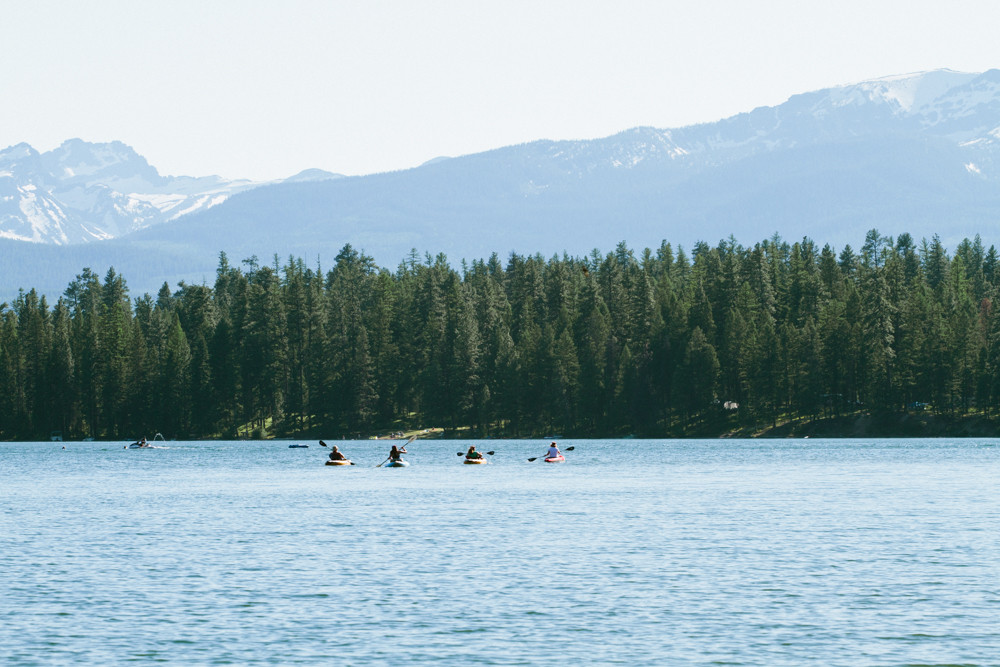 Kayakers on Holland Lake