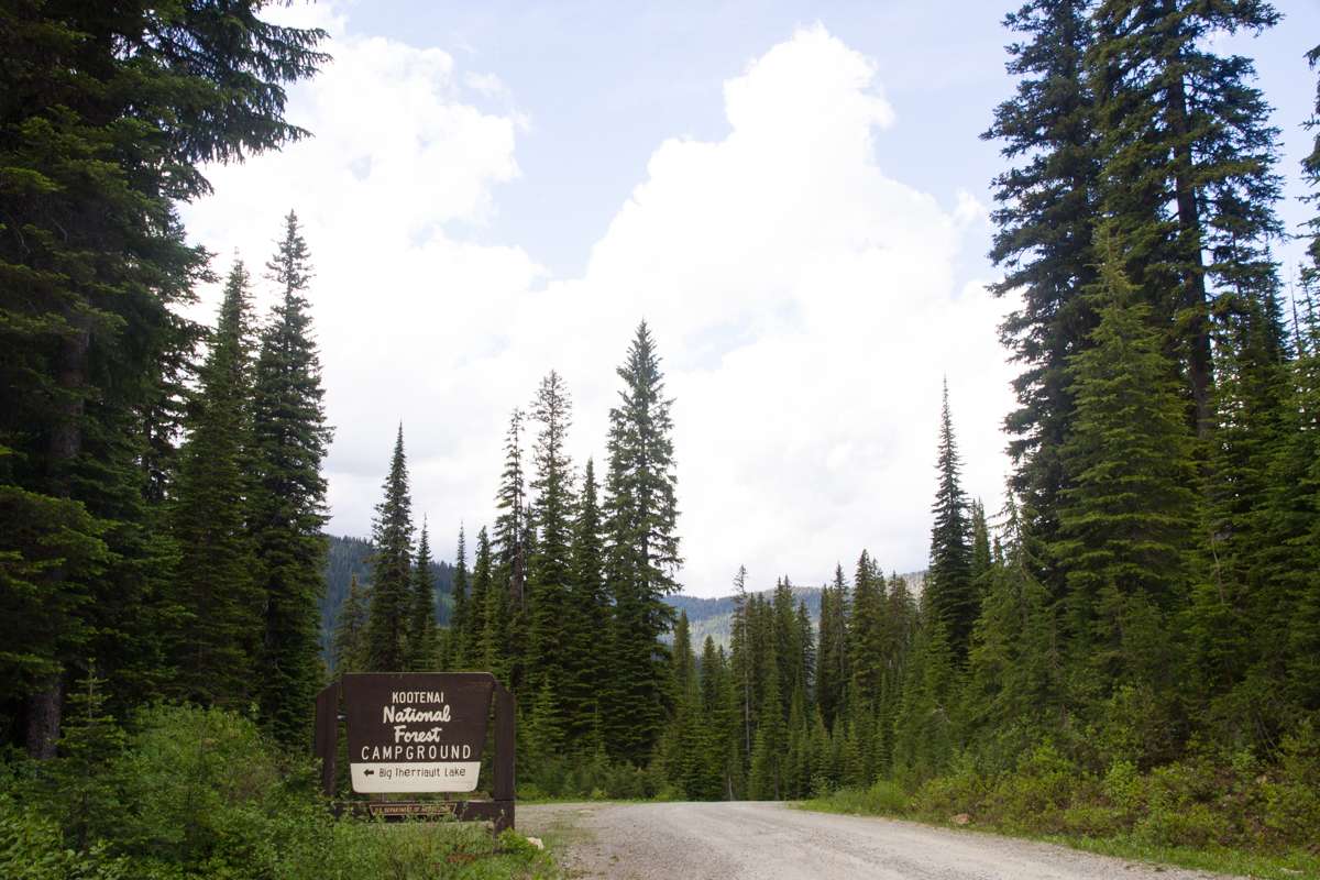 First driving into the campground