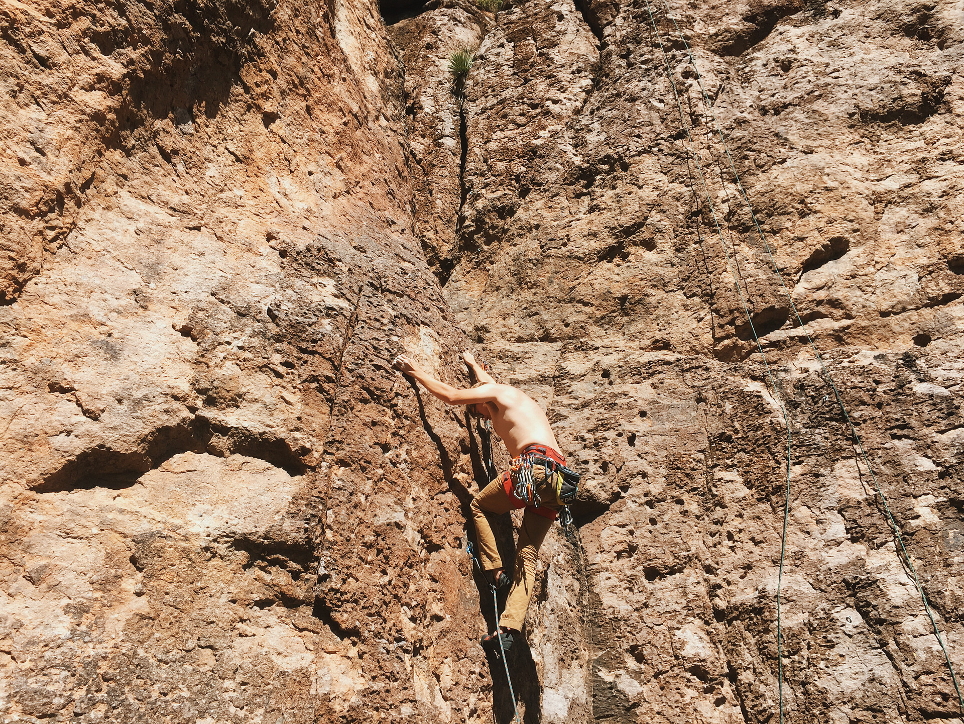 Some pretty fun rock climbing with basically zero approach