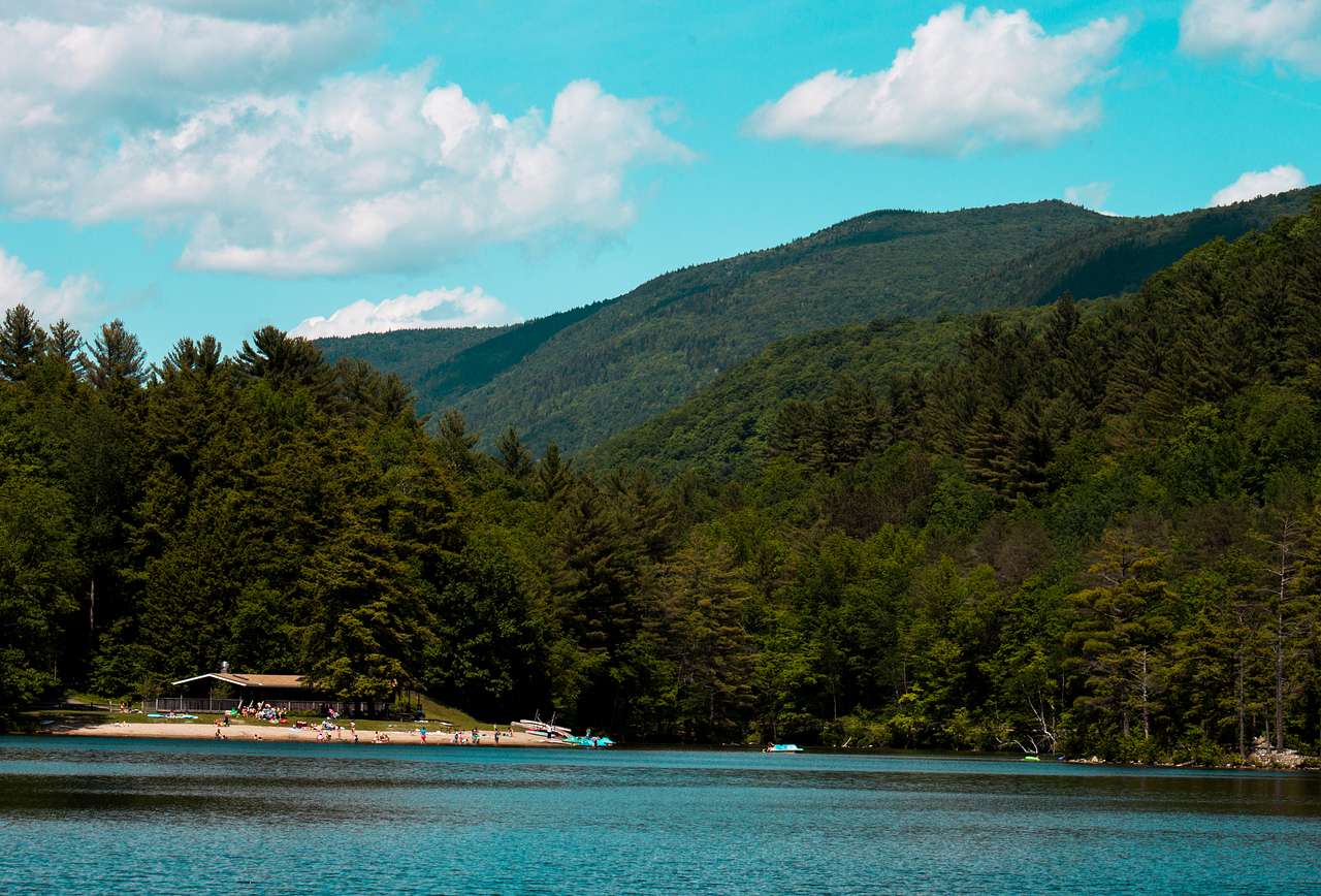 The beach from the Lake Trail