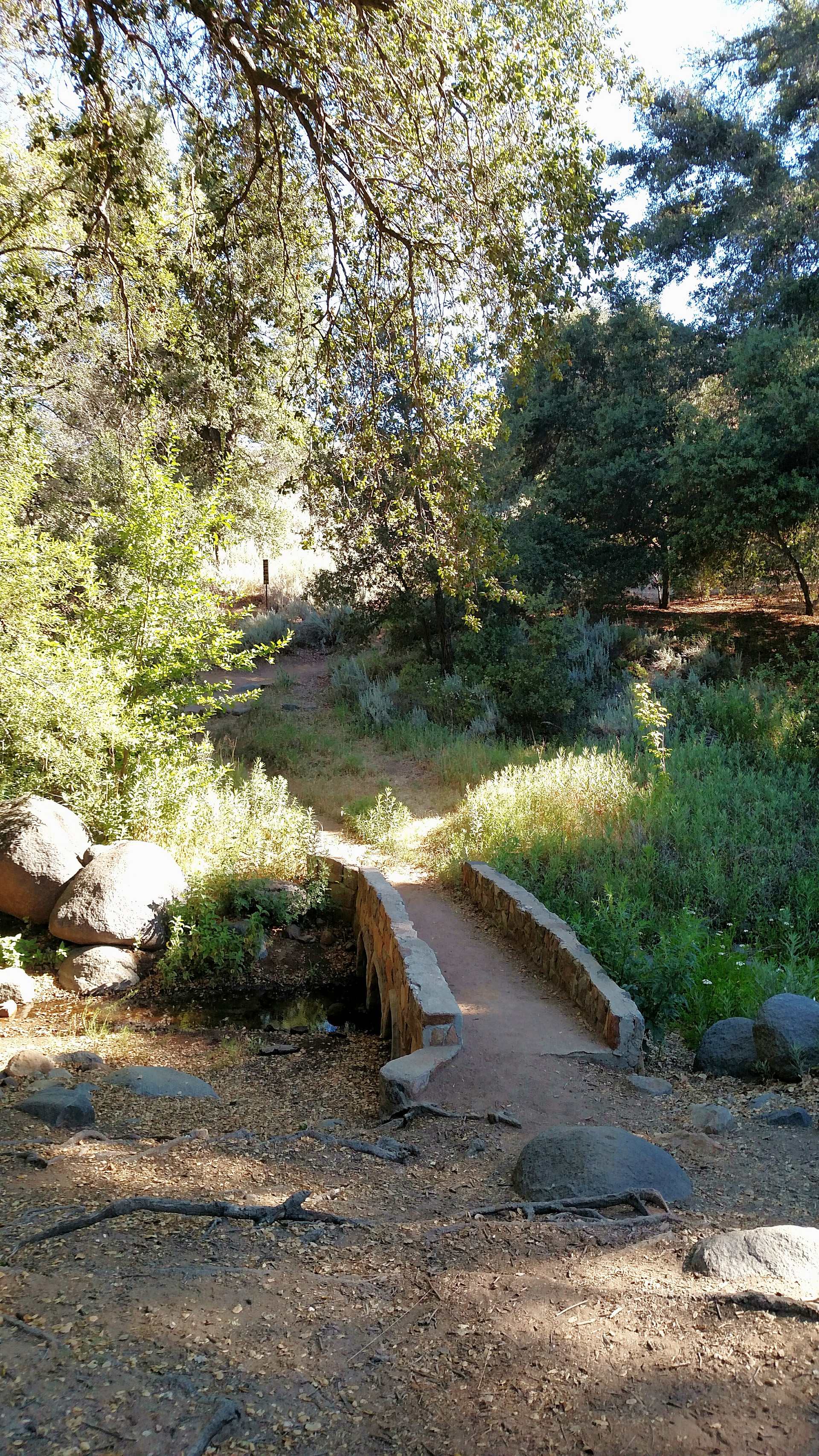 Stone bridge leading to campsites 19-22.