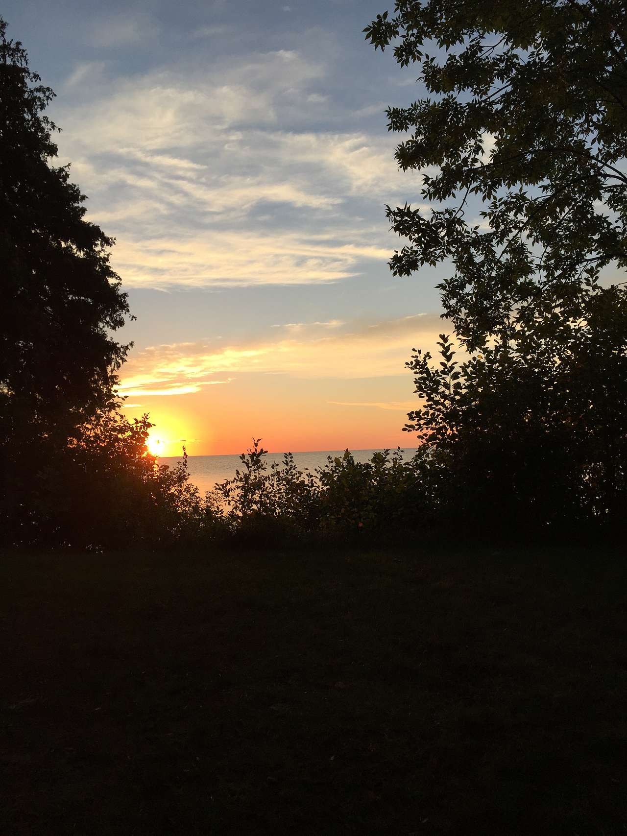 Sunrise from the tent flap!