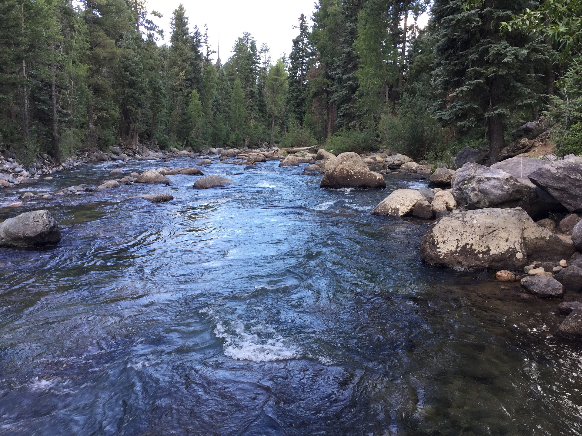 The river which runs right beside the campground. Good fishin'.