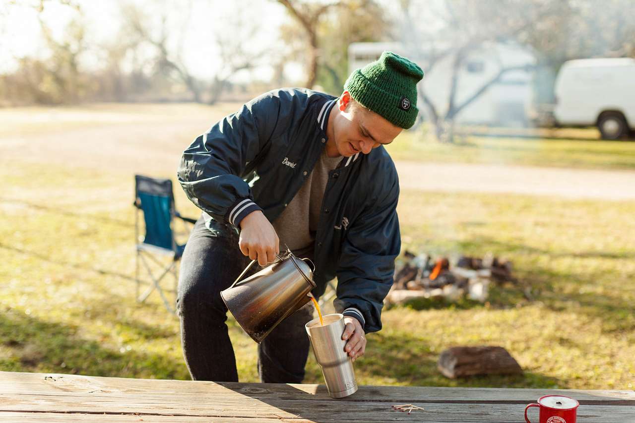 We stayed up late looking at the stars, so coffee was very necessary! 