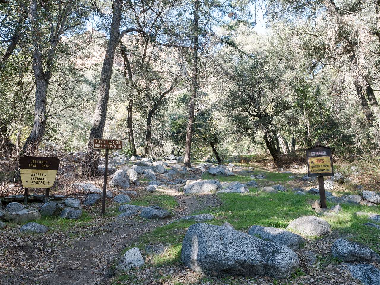 Designated campsites; first come, first served.