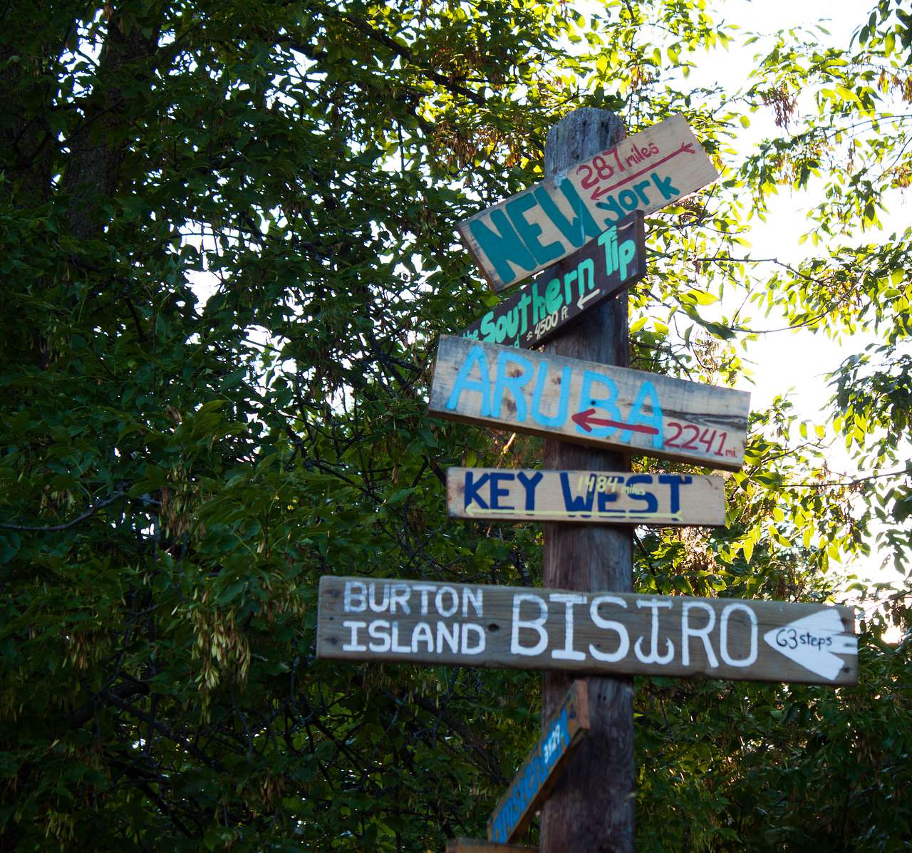 Greetings from Burton Island.