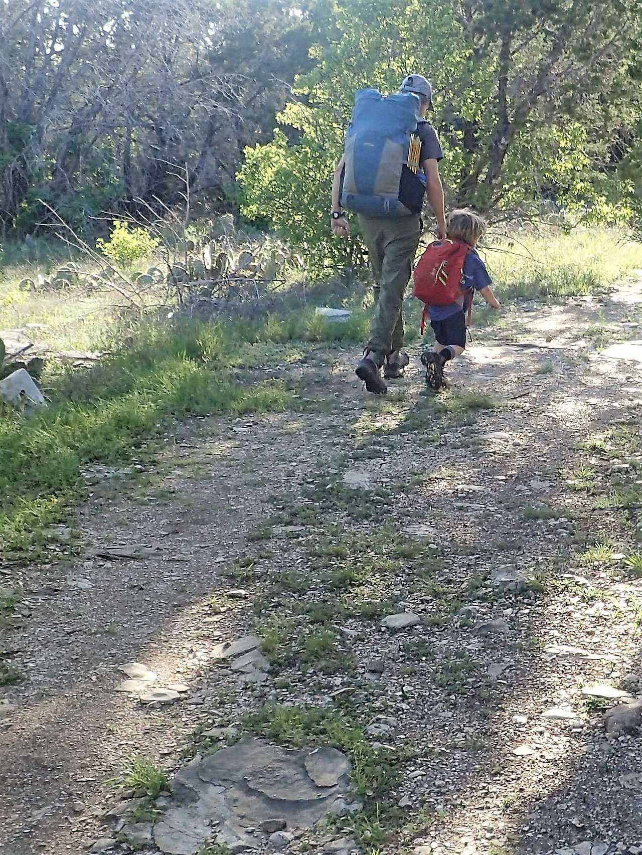 The trail is about 1.1 miles of easy hiking