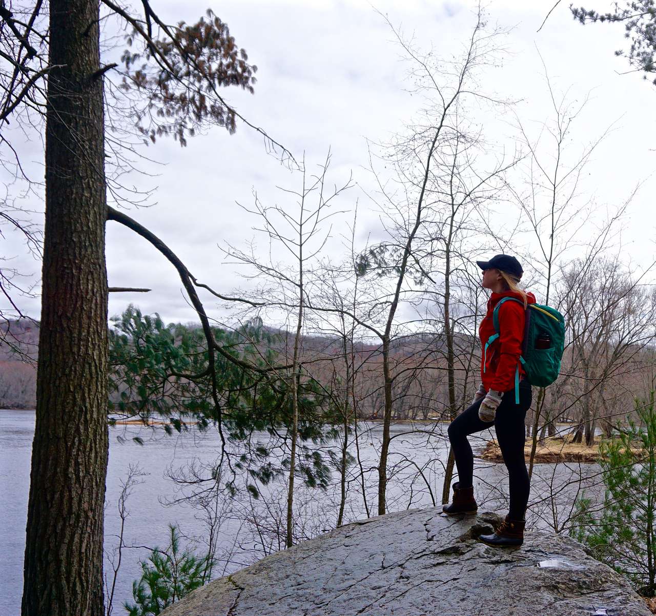 Climbing rocks and taking in the view of the river. Life doesn't get much better than this. 