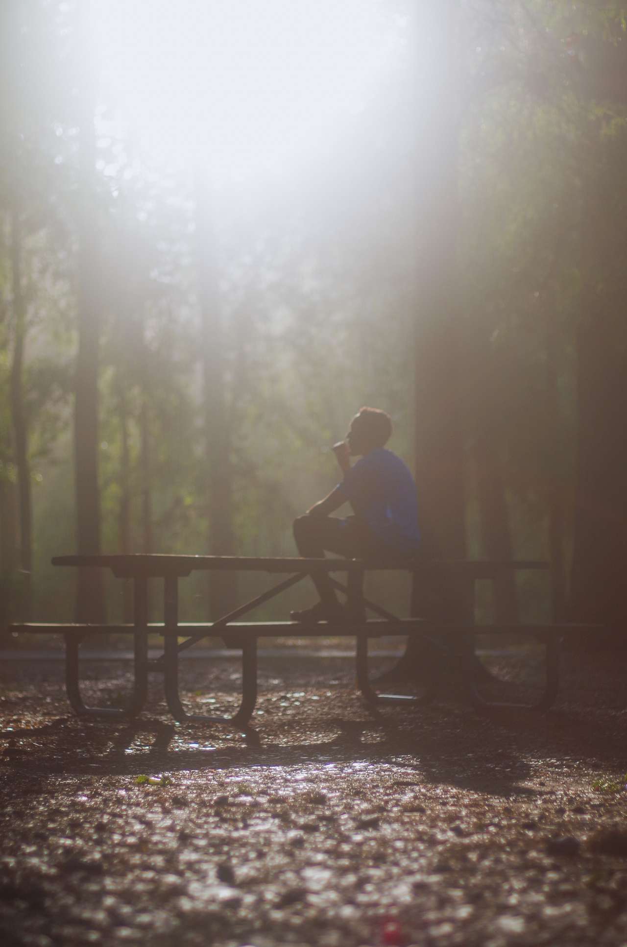 Camp tables are perfect for snacking and prepping food