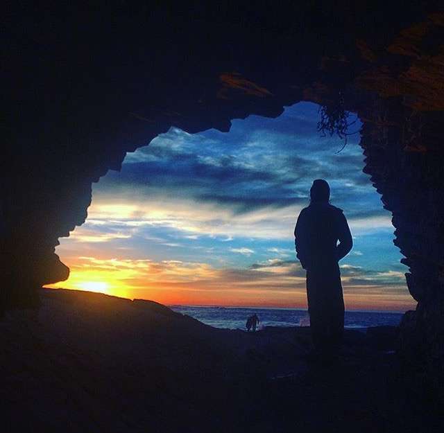 The beach is a short walk from the campground and the winter sunsets can be unreal. 