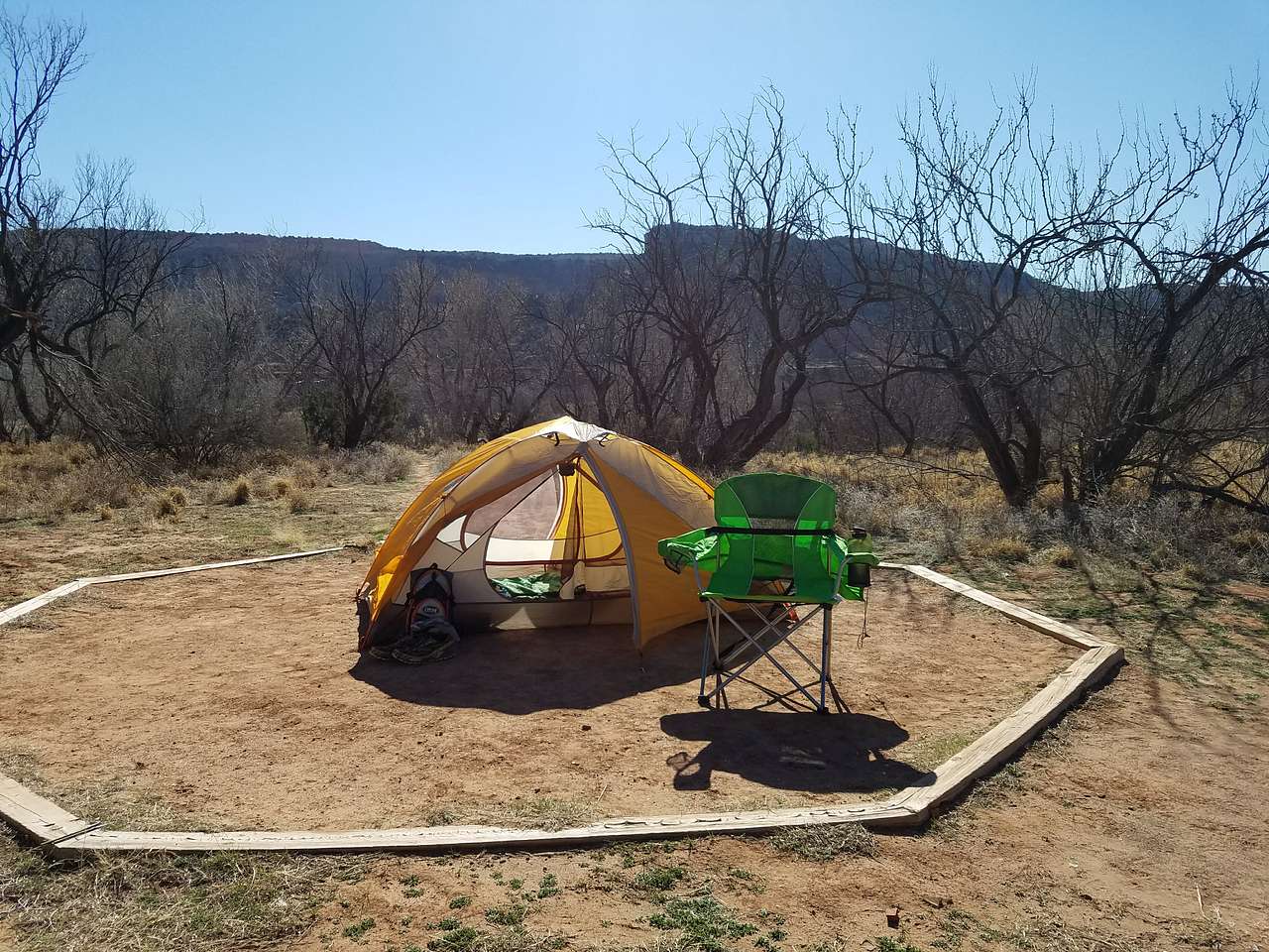 Pad for tents.