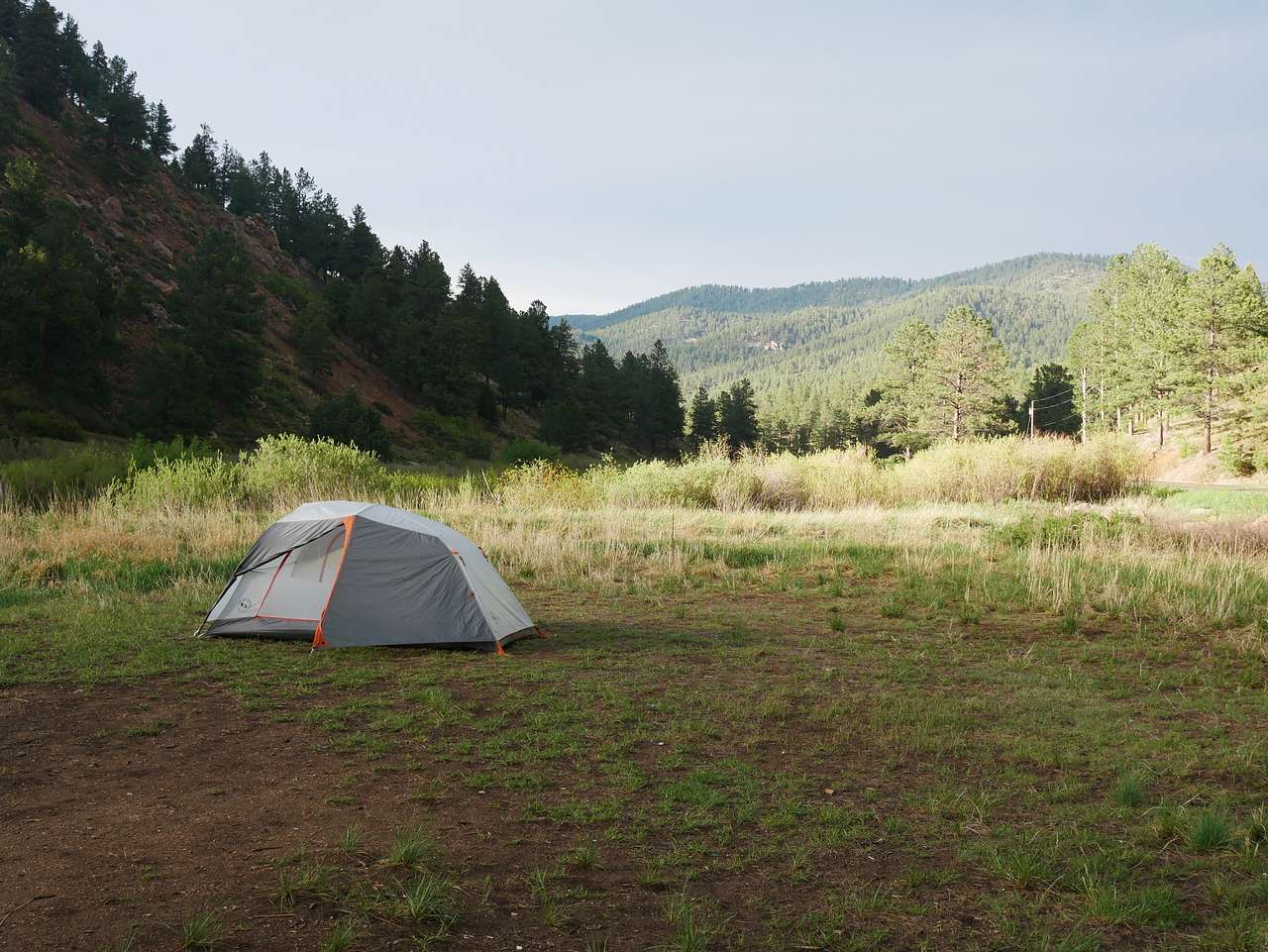 Site 13 on the very edge of camp. 