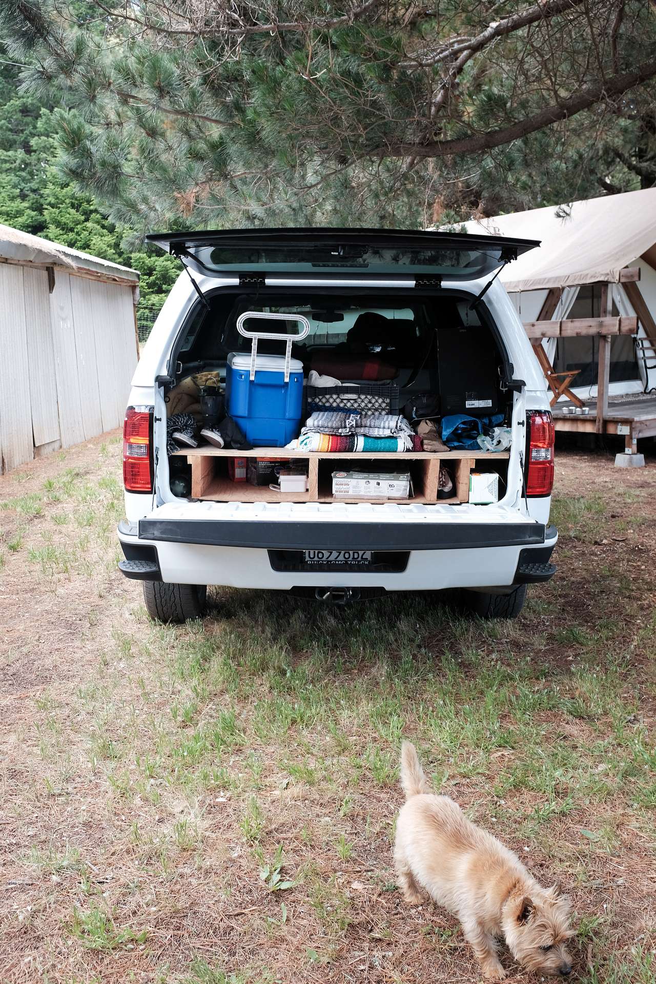 Pull your car right up to the tent