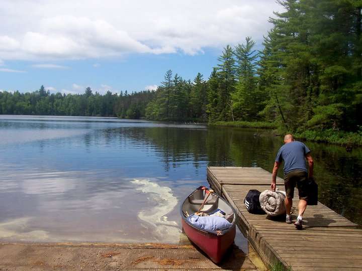 Heading to the island. Only 2 campsites, properly placed, so you feel secluded. Beautiful views all the way around.