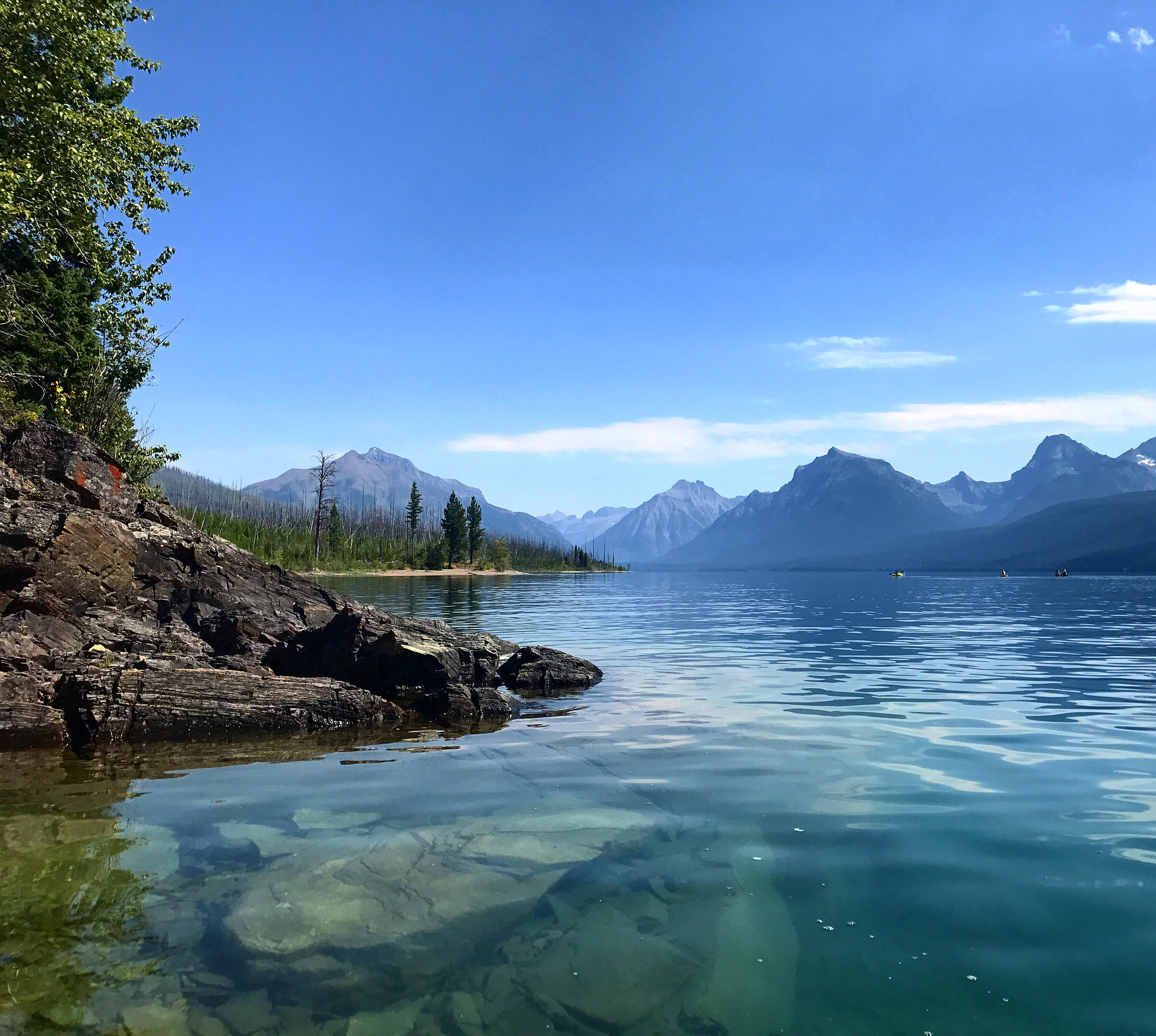 Day paddle on Lake McDonald