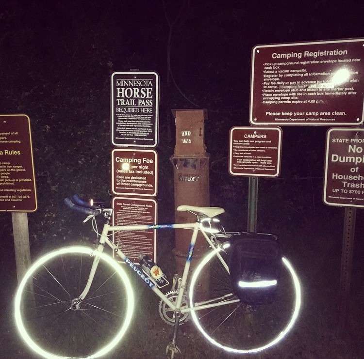 Arriving at night by bike was quite the adventure, but we made it!