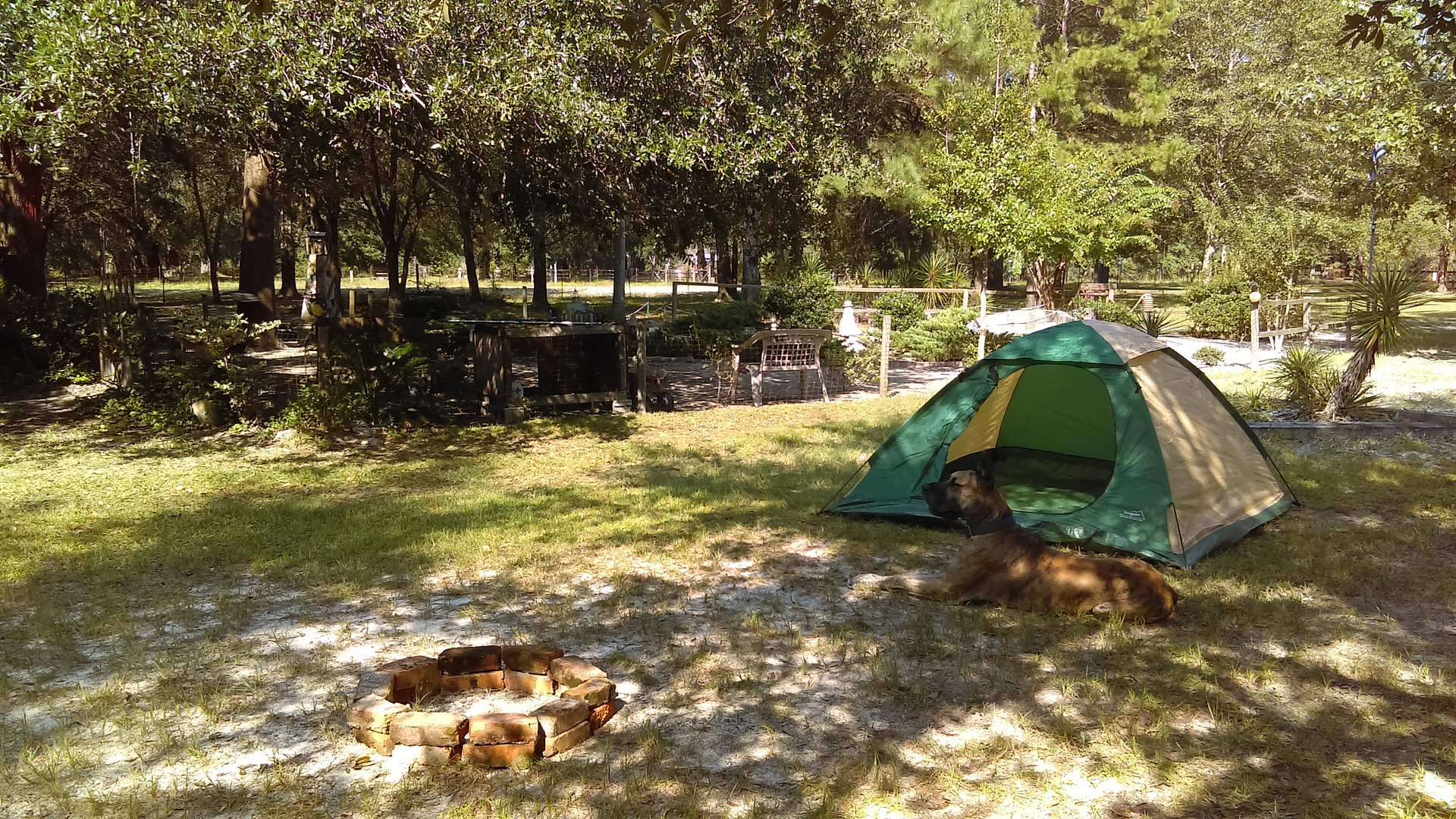 Front property camp site with electric and water.