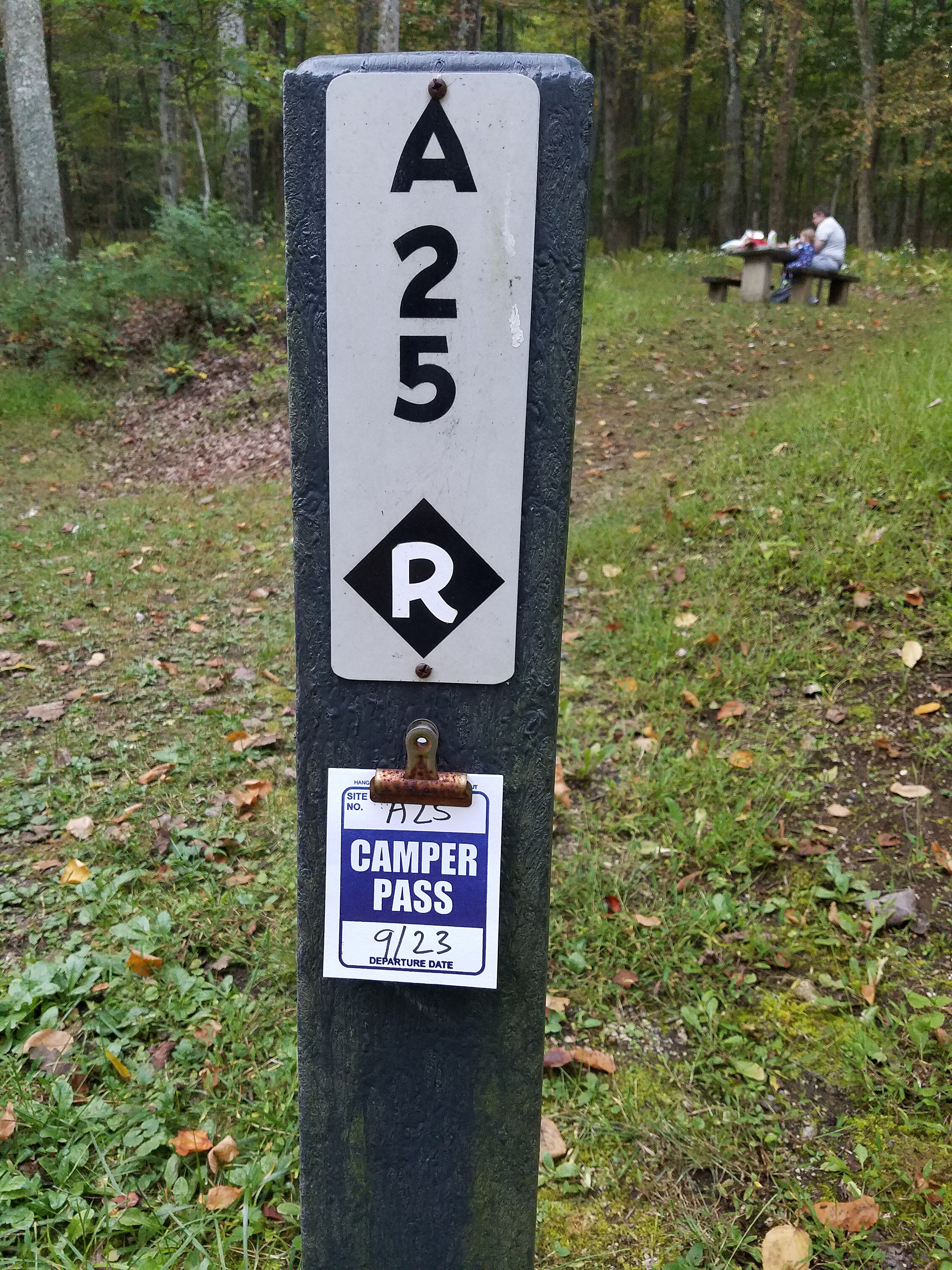 empty site and restrooms