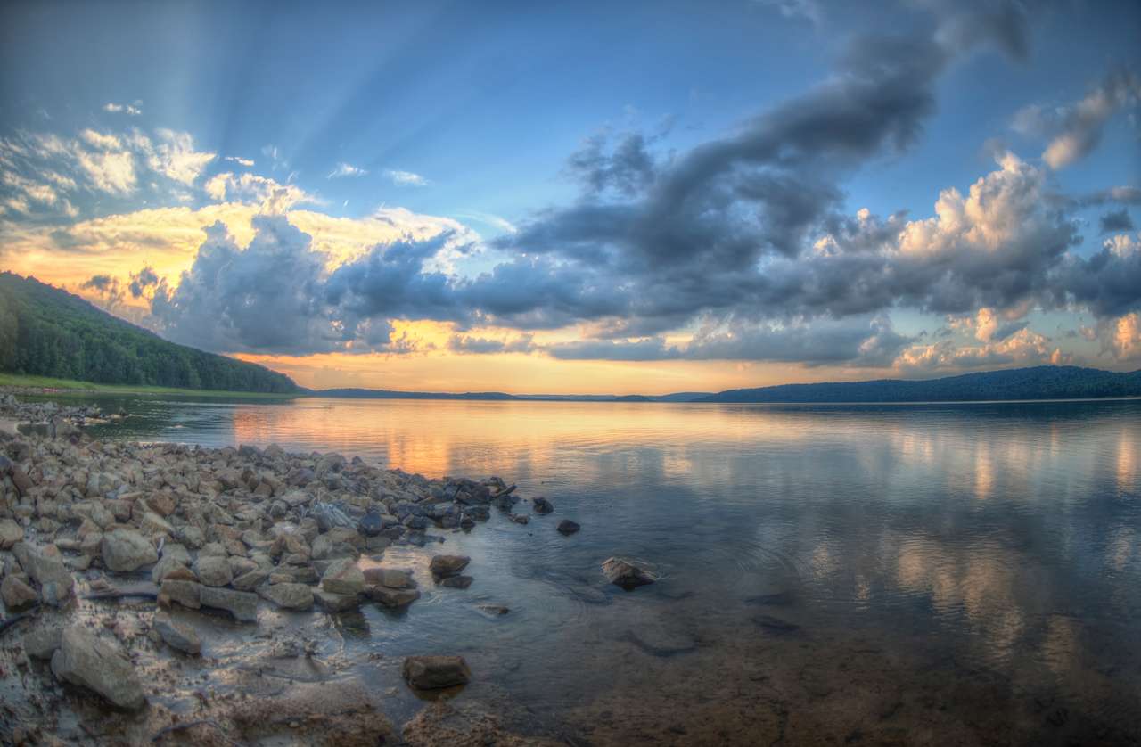 9 Shot HDR photo. Taken around 7 PM on the same day