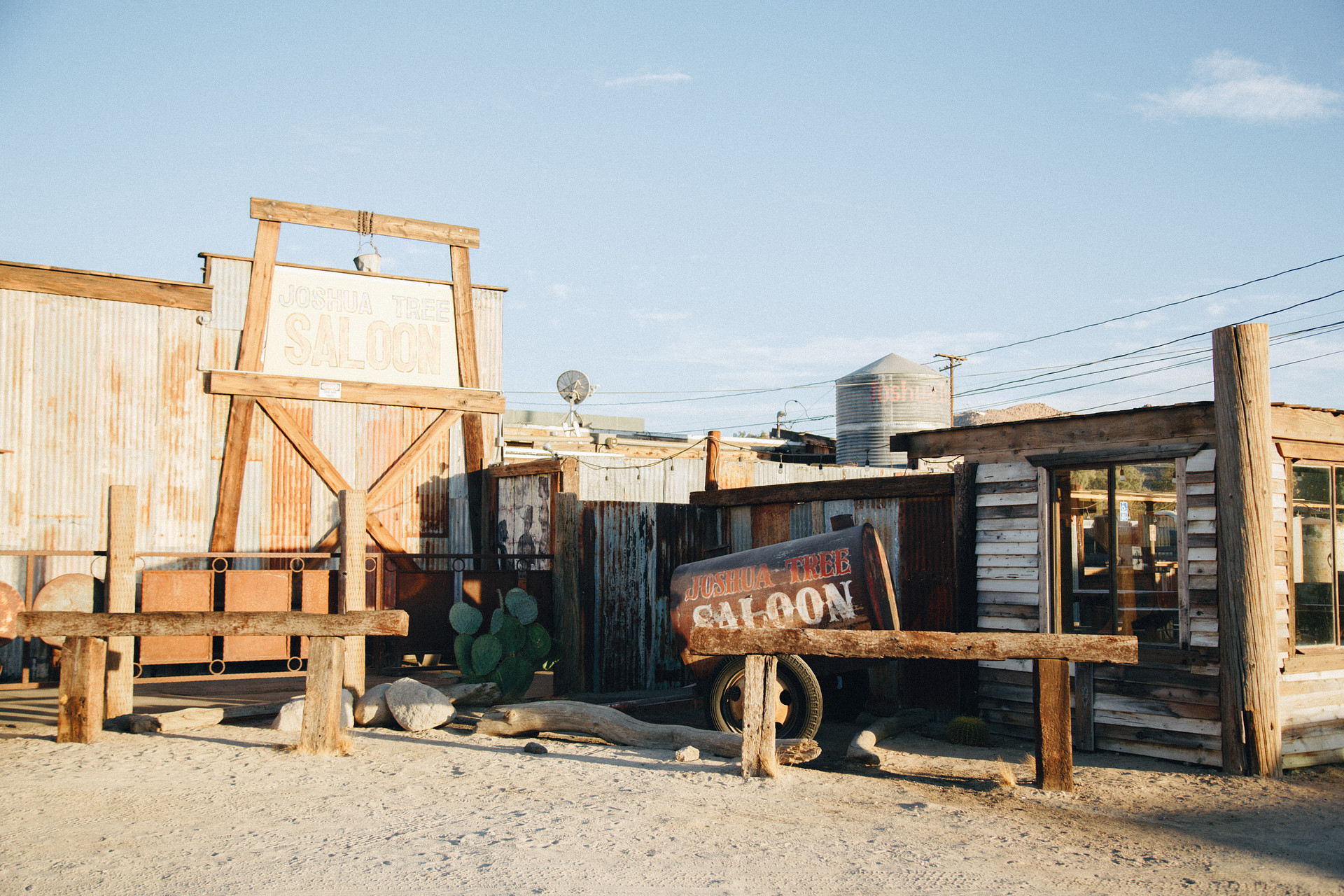 the town is only five minutes down the street, coyote corner is super close to camp and has showers for campers