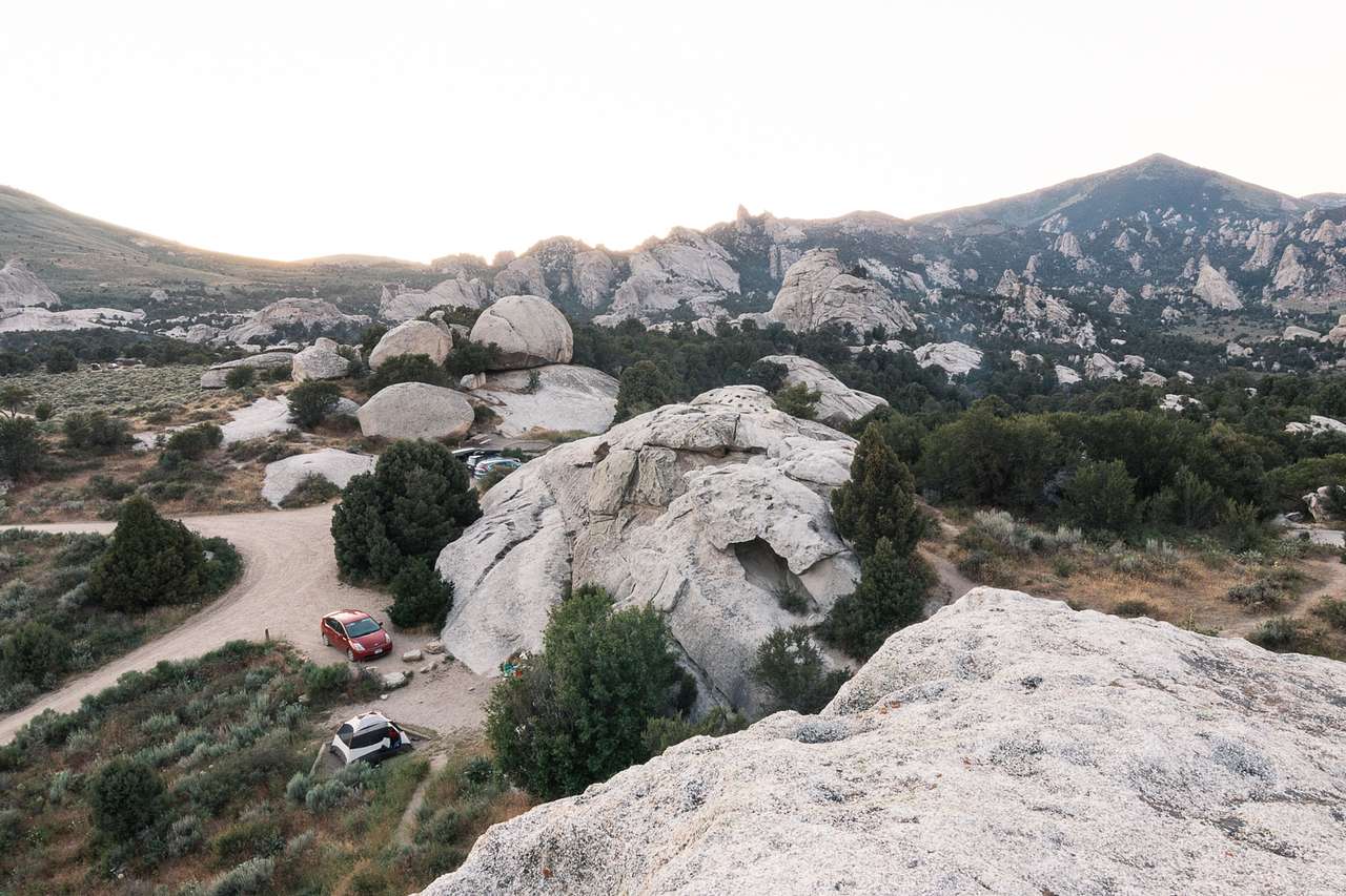 Looking down on site 14 (I think).