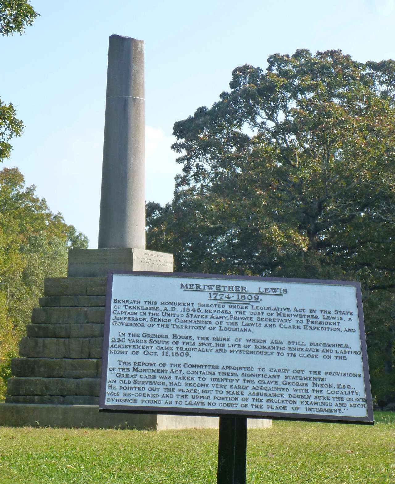 Meriwether Lewis history
