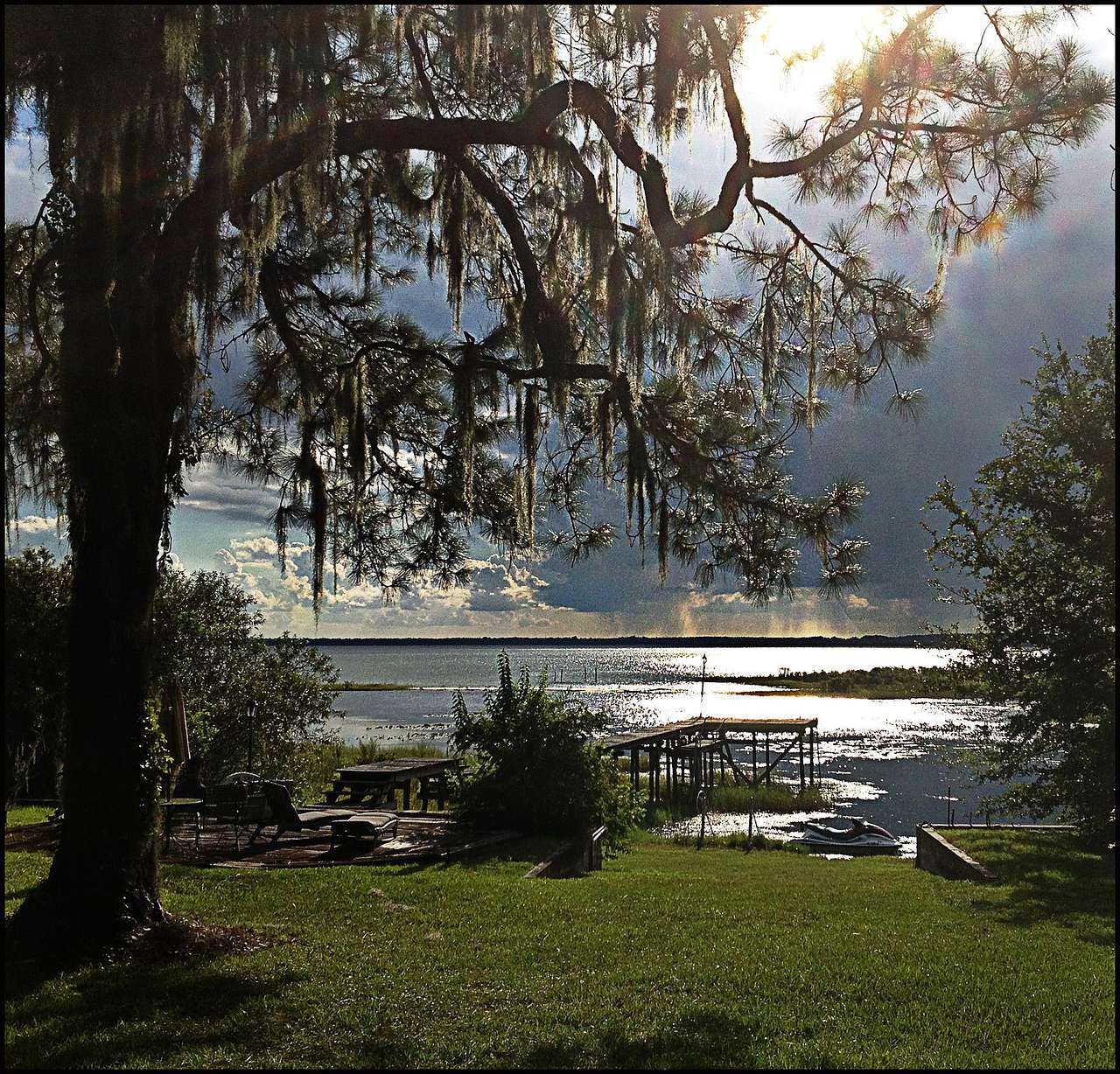 I love watching the summer storms on the lake